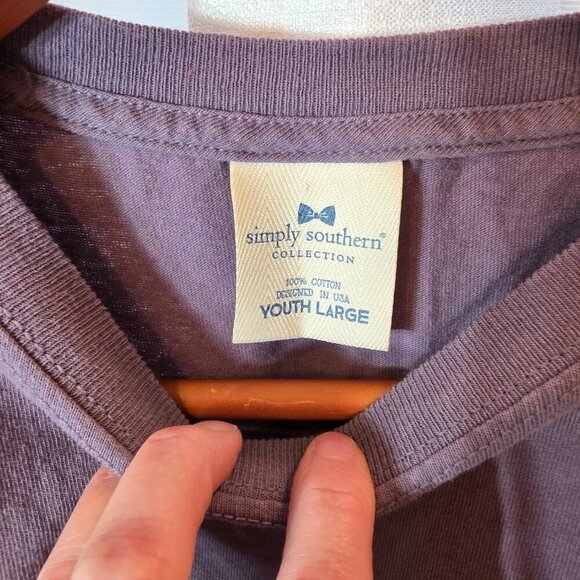 Simply Southern Long-Sleeved Tee "Happy Howl-oween" Size Youth Large - Picture 6 of 8